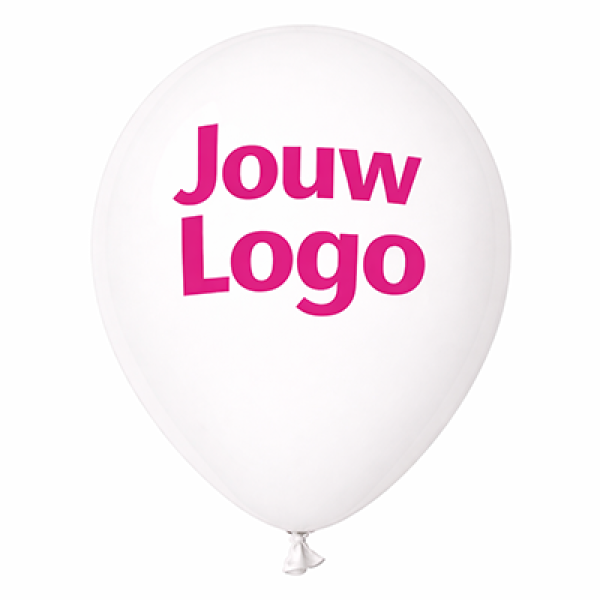 Ballon bedrukt in 1 kleur